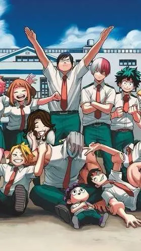ai character: mha forest background