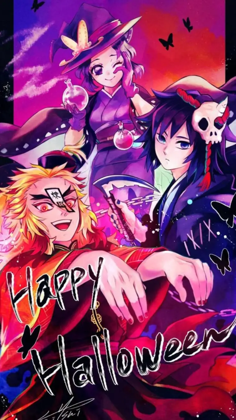 ai character: ..Kny Halloween..🎃 background