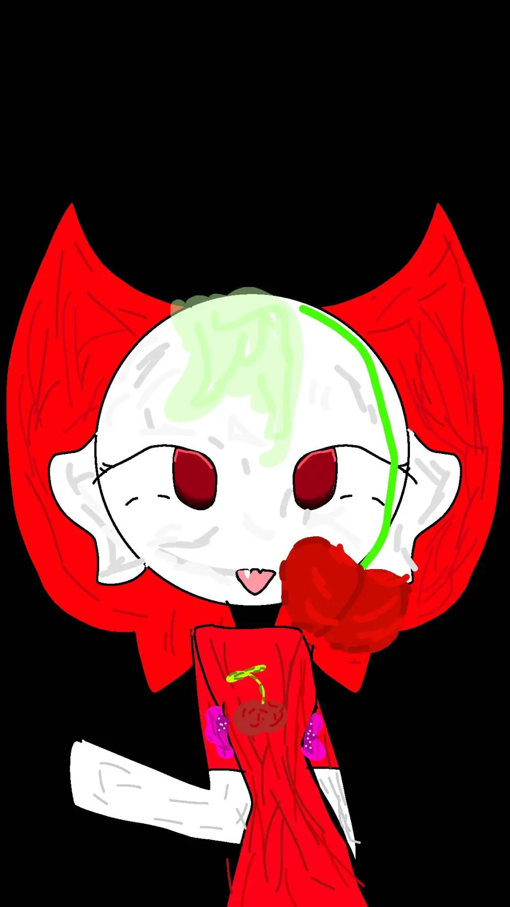 ai character: Cherry background