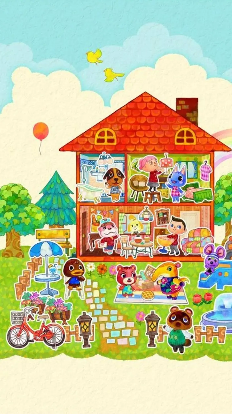 ai character: animal corssing background