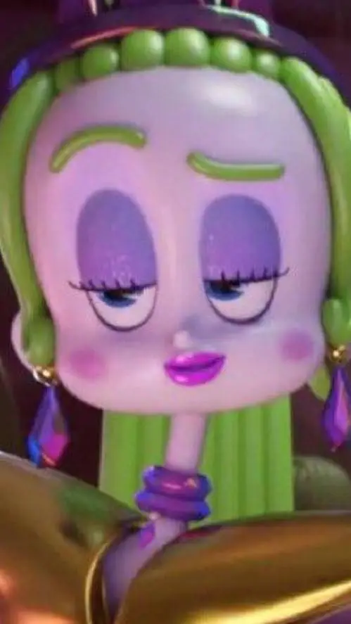 ai character: velvet from trolls background