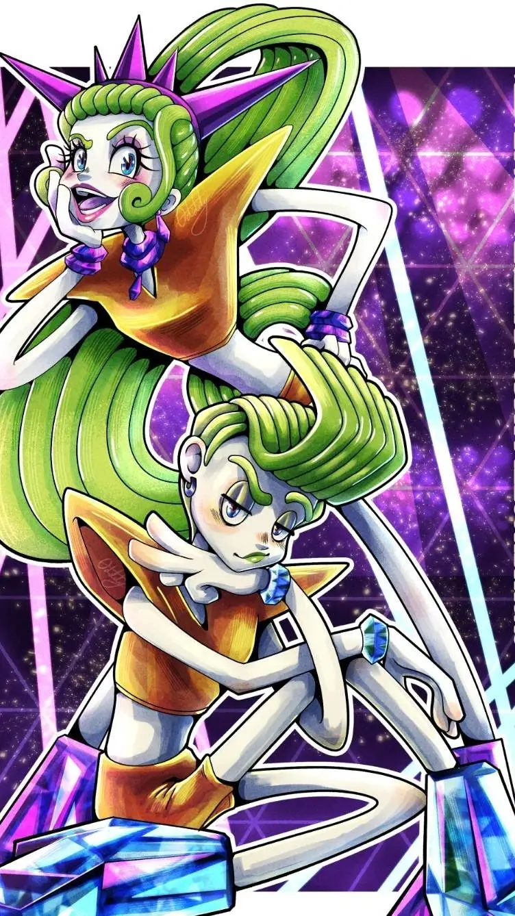 ai character: Velvet and veeneer background