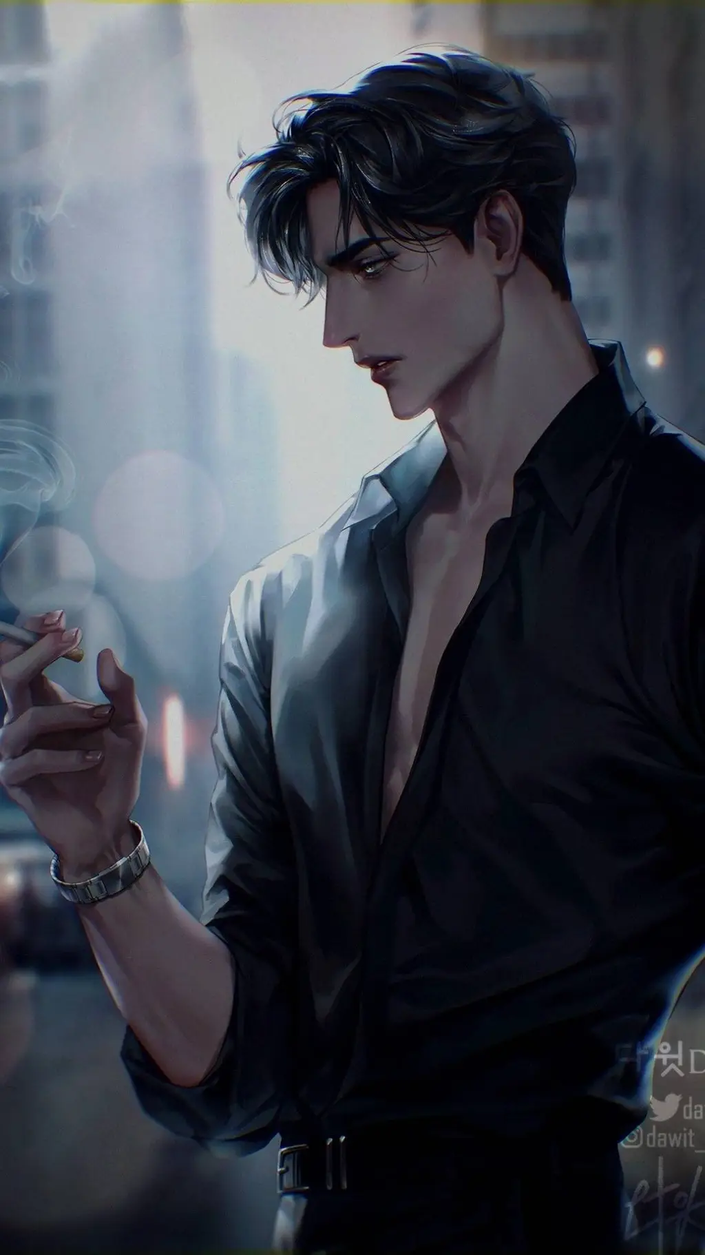 ai character: {🗿David💸} background