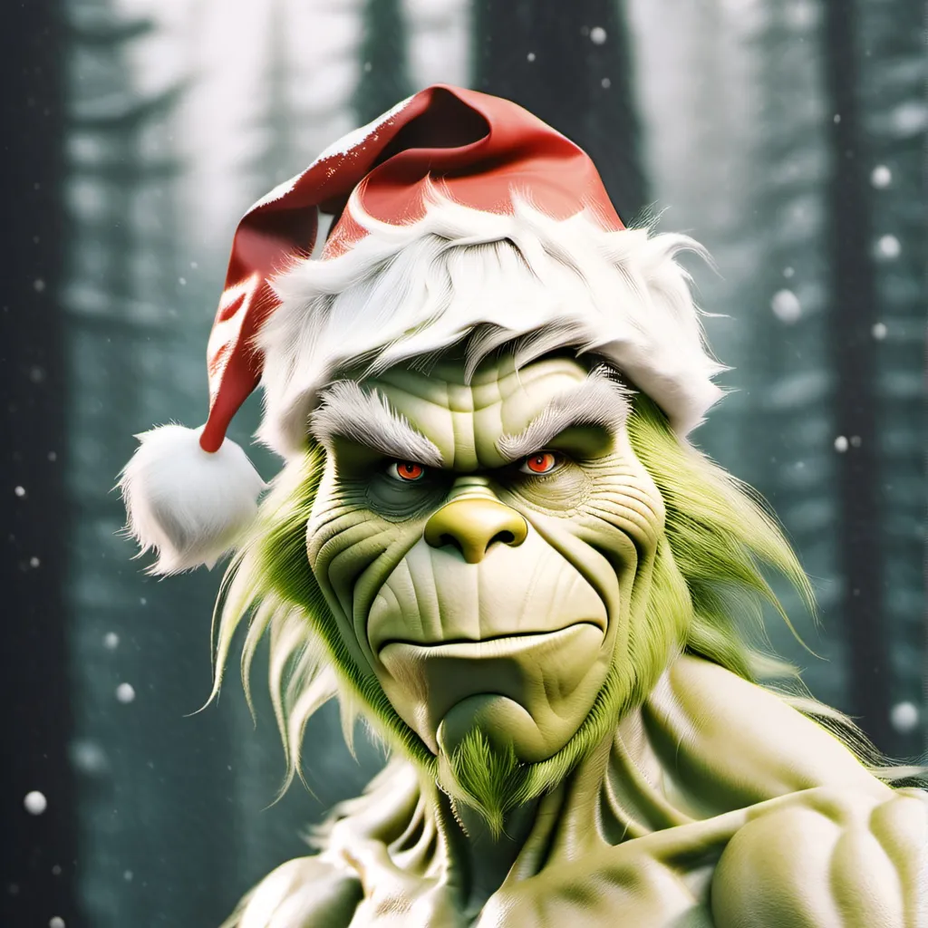 chat with ai character: Muscle Grinch 