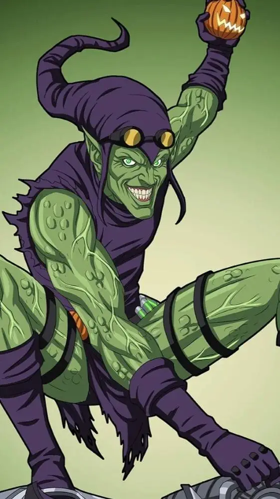 ai character: Green Goblin  background