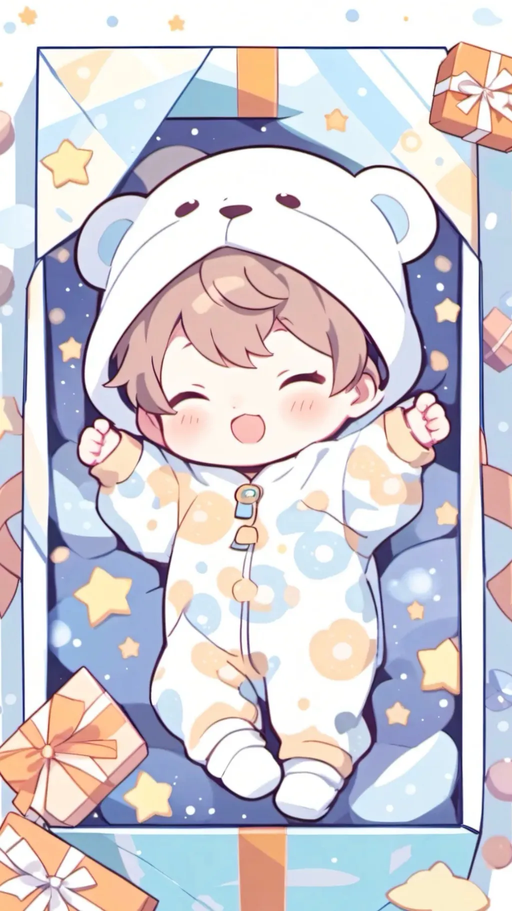 ai character: Cute baby background