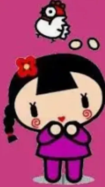 ai character: Pucca  background