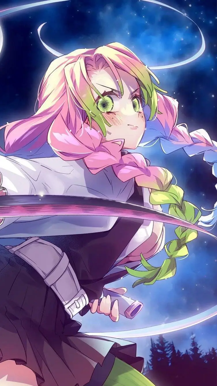 ai character: Mitsuri kanroji background