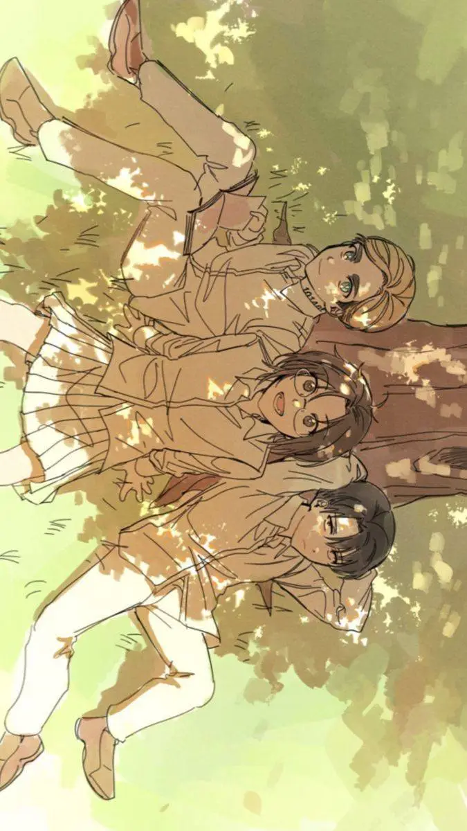 ai character: Hanji, Levi, Erwin background
