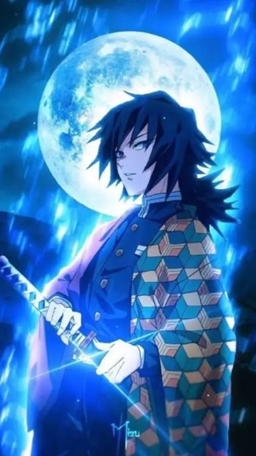 ai character: Giyu tomioka background