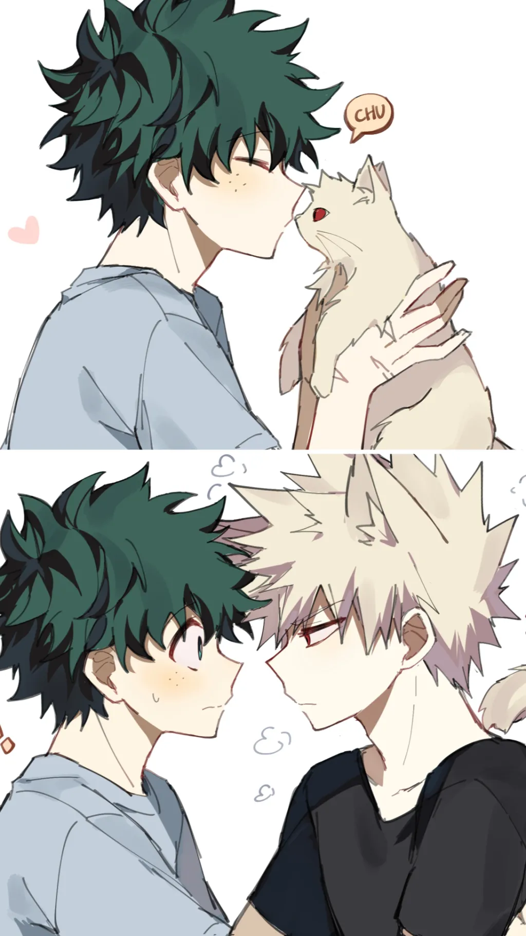 ai character: BakuDeku  background