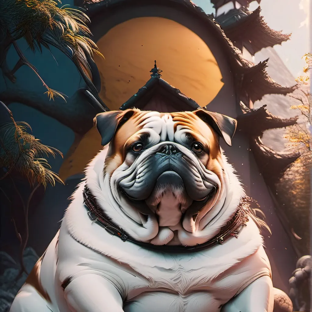 chat with ai character: fat af dog