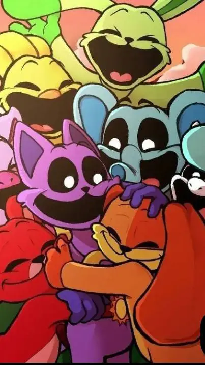 ai character: smiling critters ☀ background