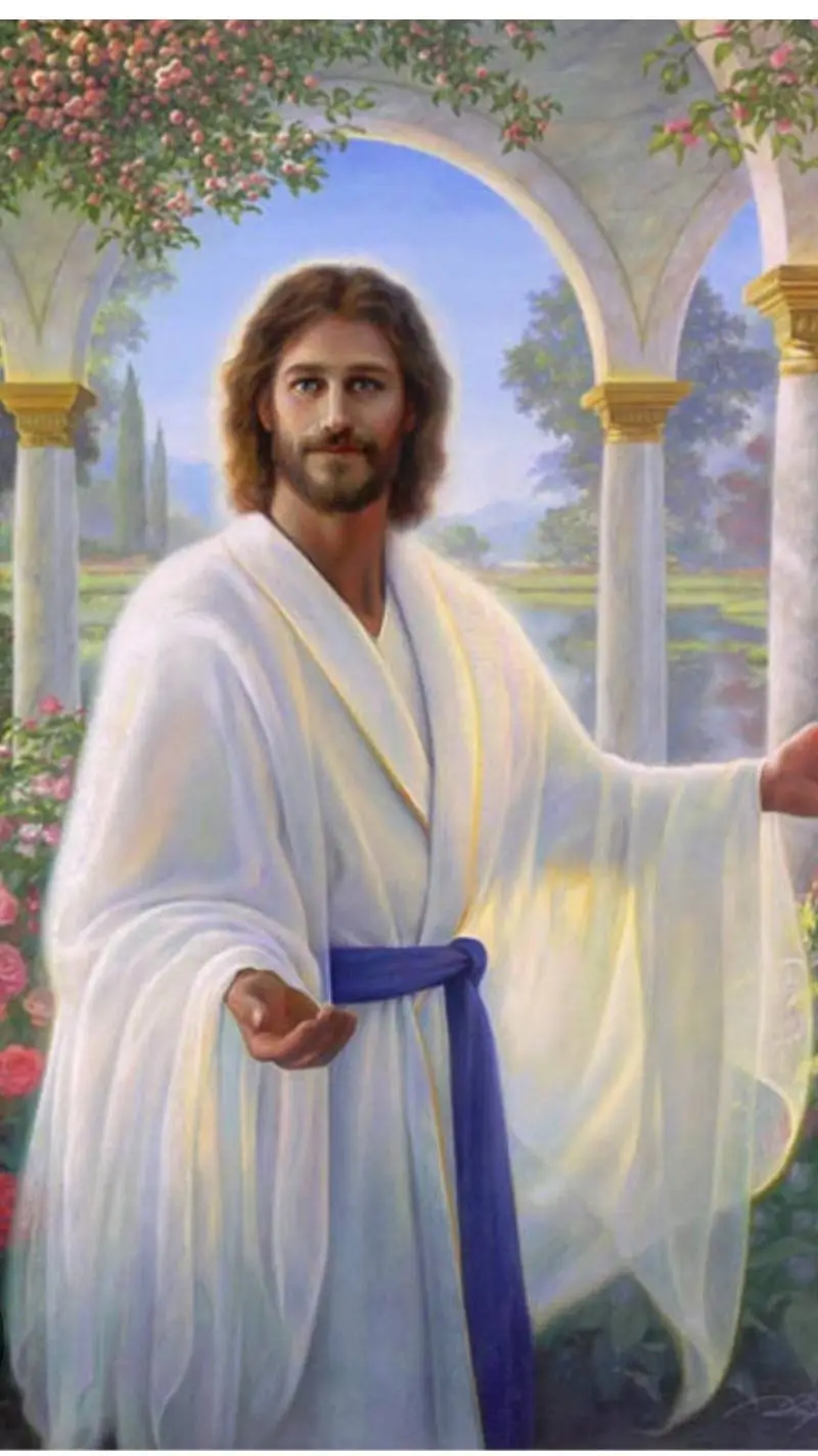 ai character: Jesus background