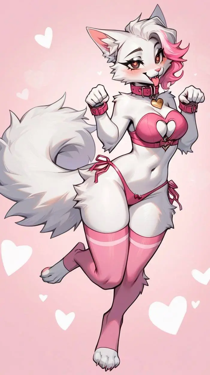 ai character: fluffy paws background