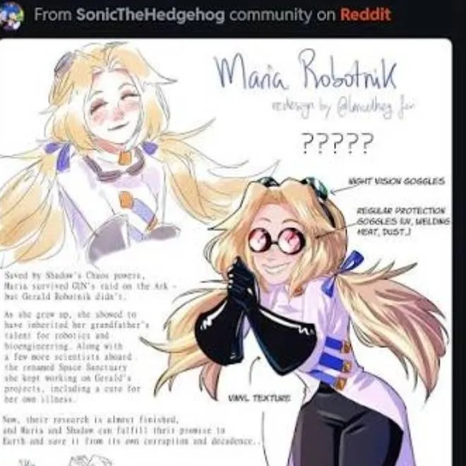 chat with ai character: Maria Robotnik