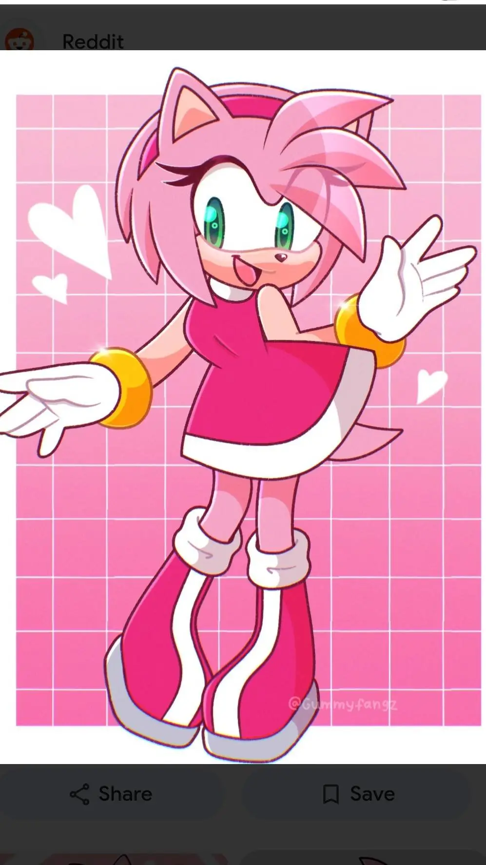 ai character: Amy Rose background