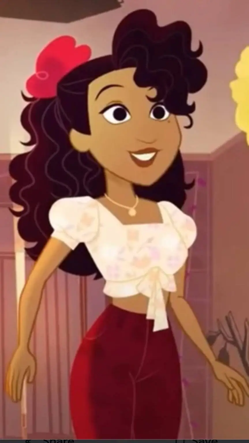 ai character: Penny proud background