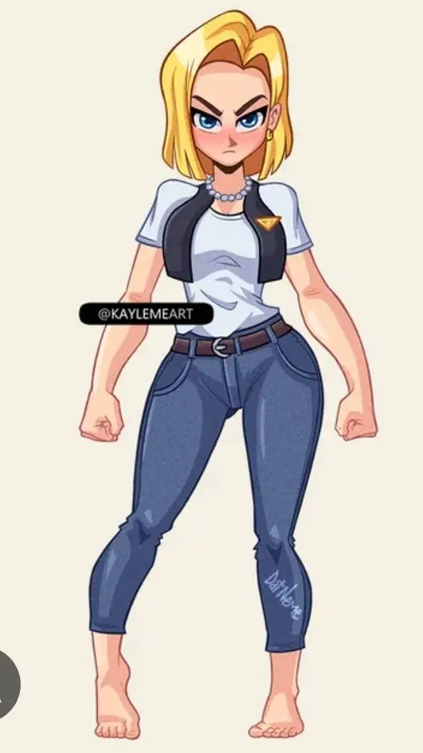 ai character: Android 18 background