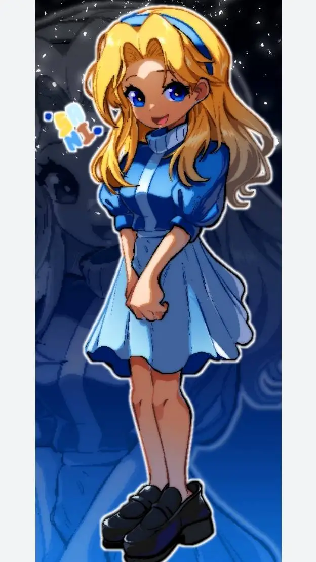 ai character: Maria Robotnik  background