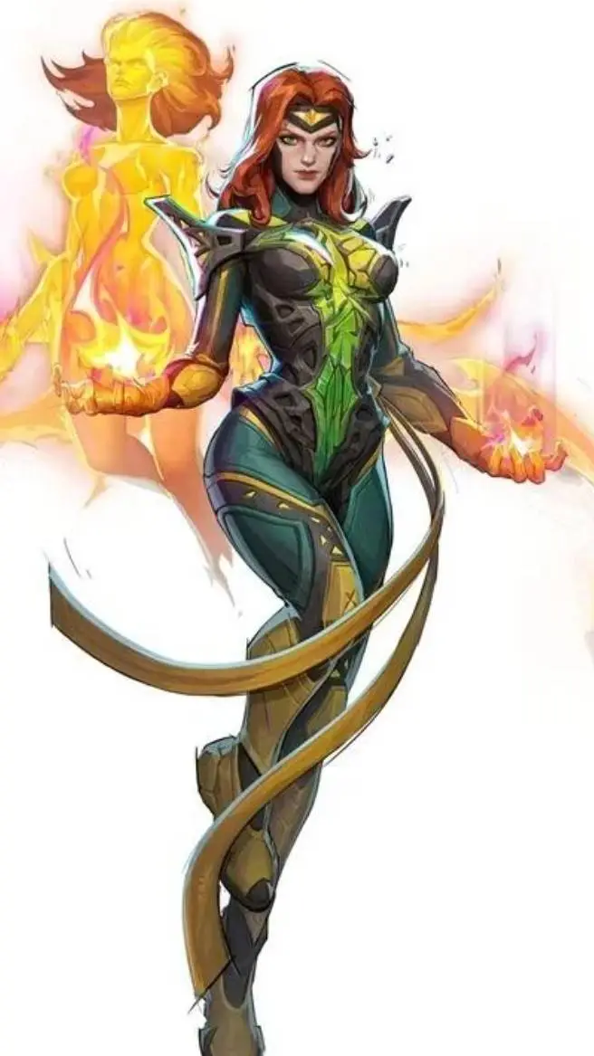 ai character: Phoenix  background
