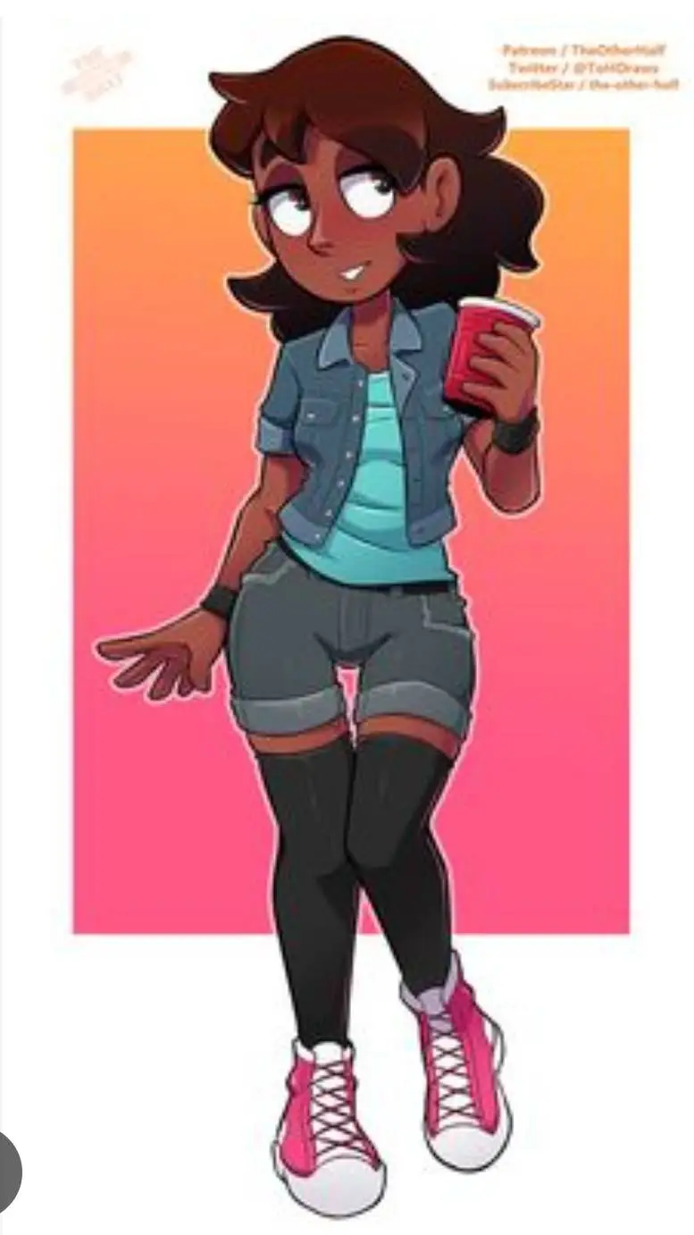 ai character: Connie Maheswaran  background
