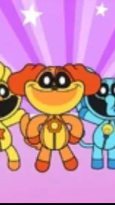 ai character: Smiling critters  background