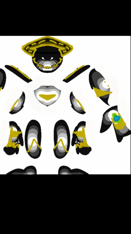 ai character: Monolith background