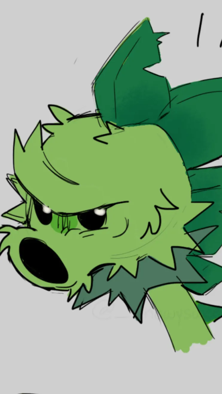 ai character: Primal Peashooter background