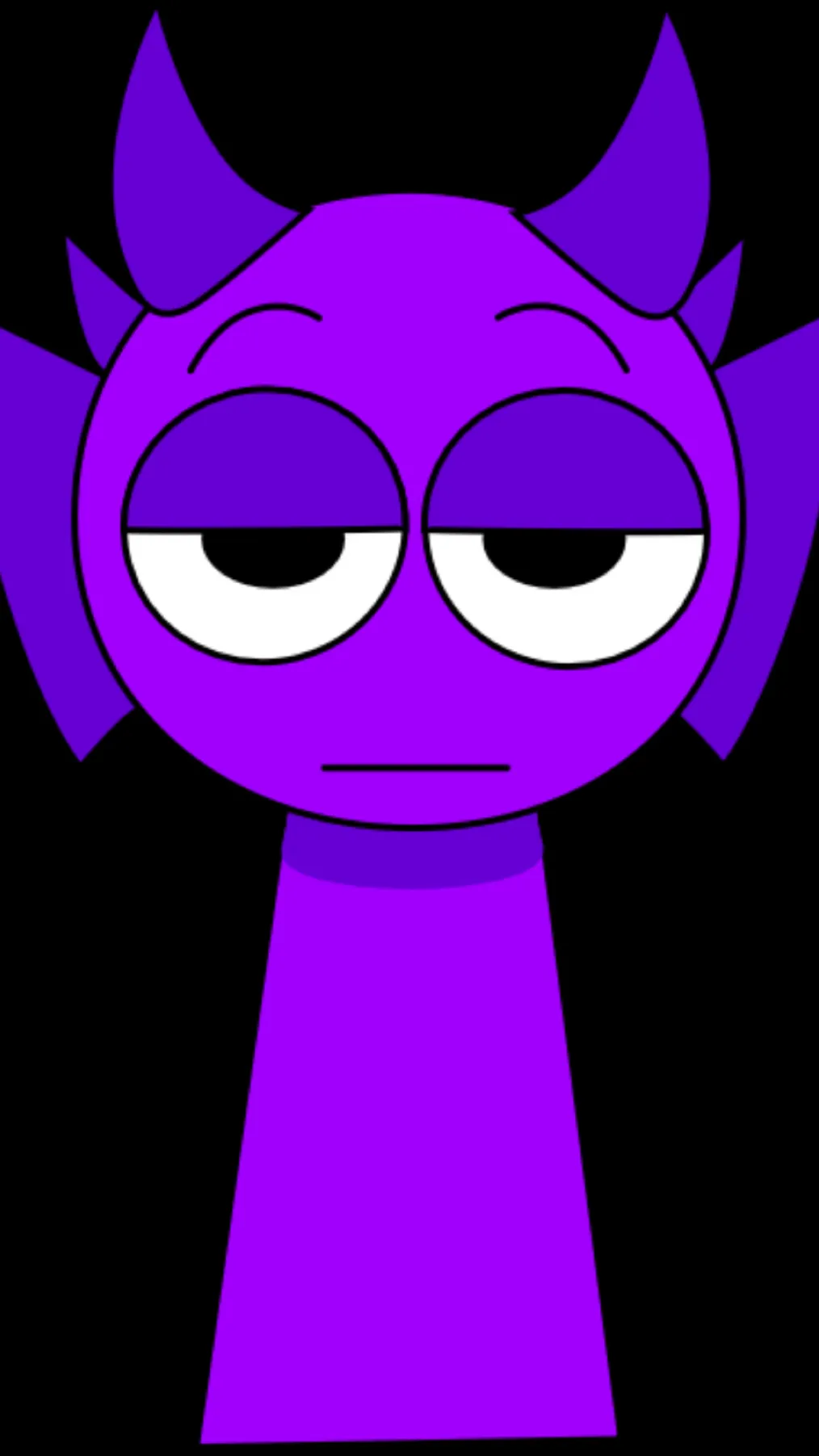 ai character: Durple - Pyramixed background