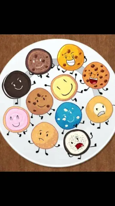 ai character: cookies background