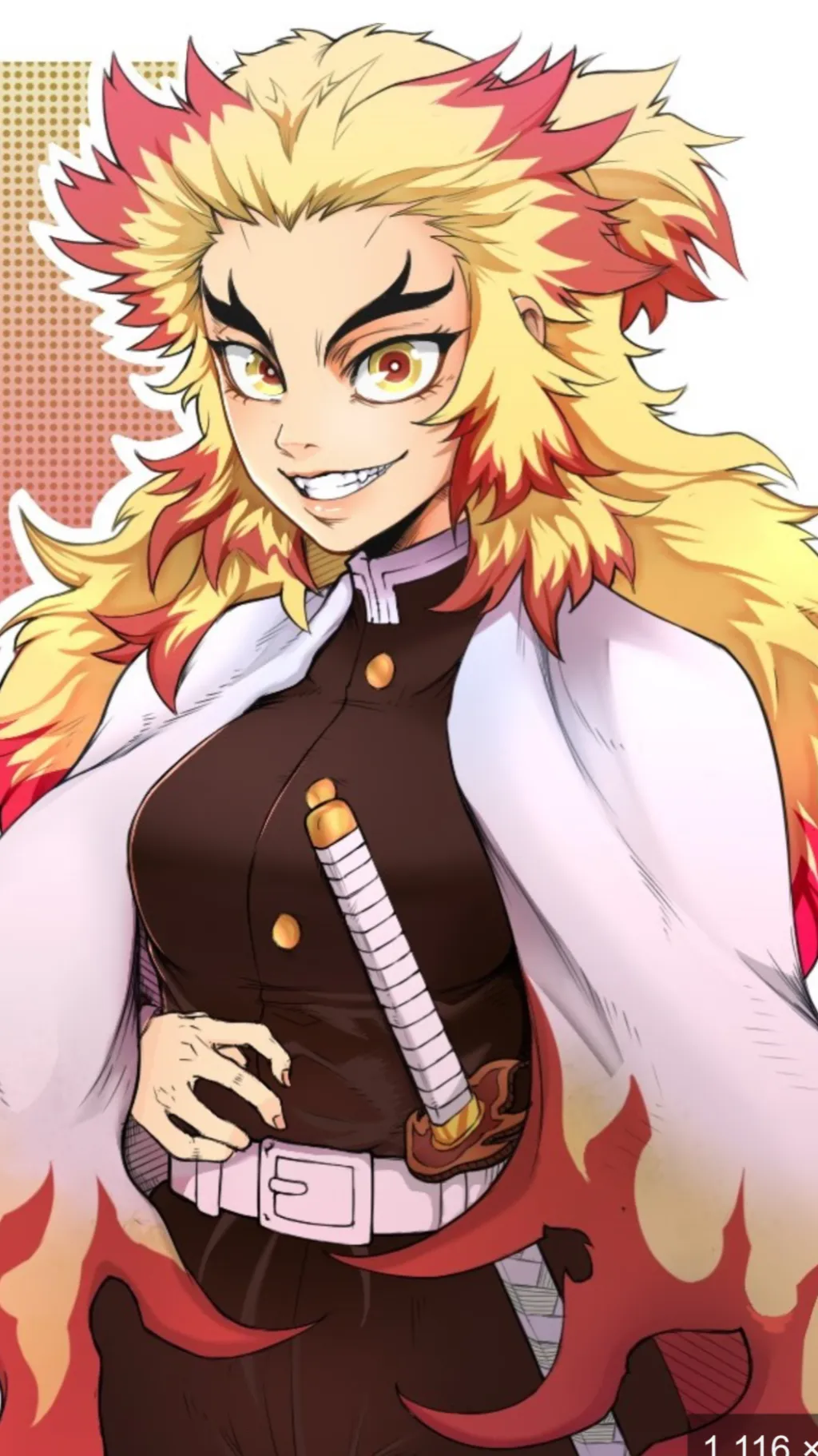 ai character: Rengoku  background