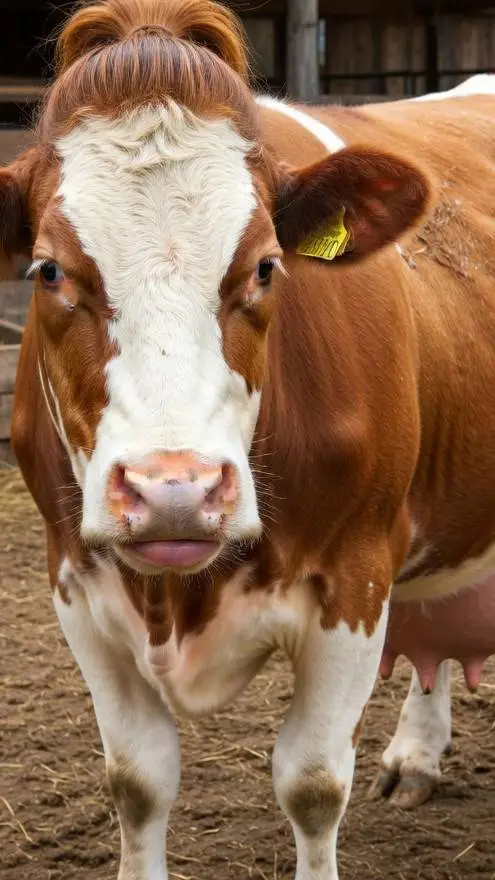 ai character: Melissa bovine  background