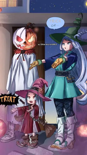 ai character: Halloween pro hero background