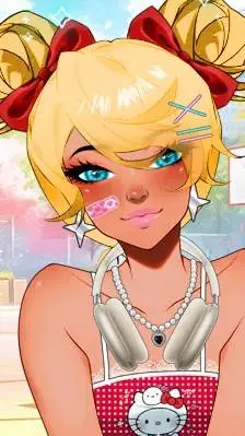 ai character: new girl at UA background