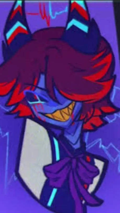 ai character: radiostatic background