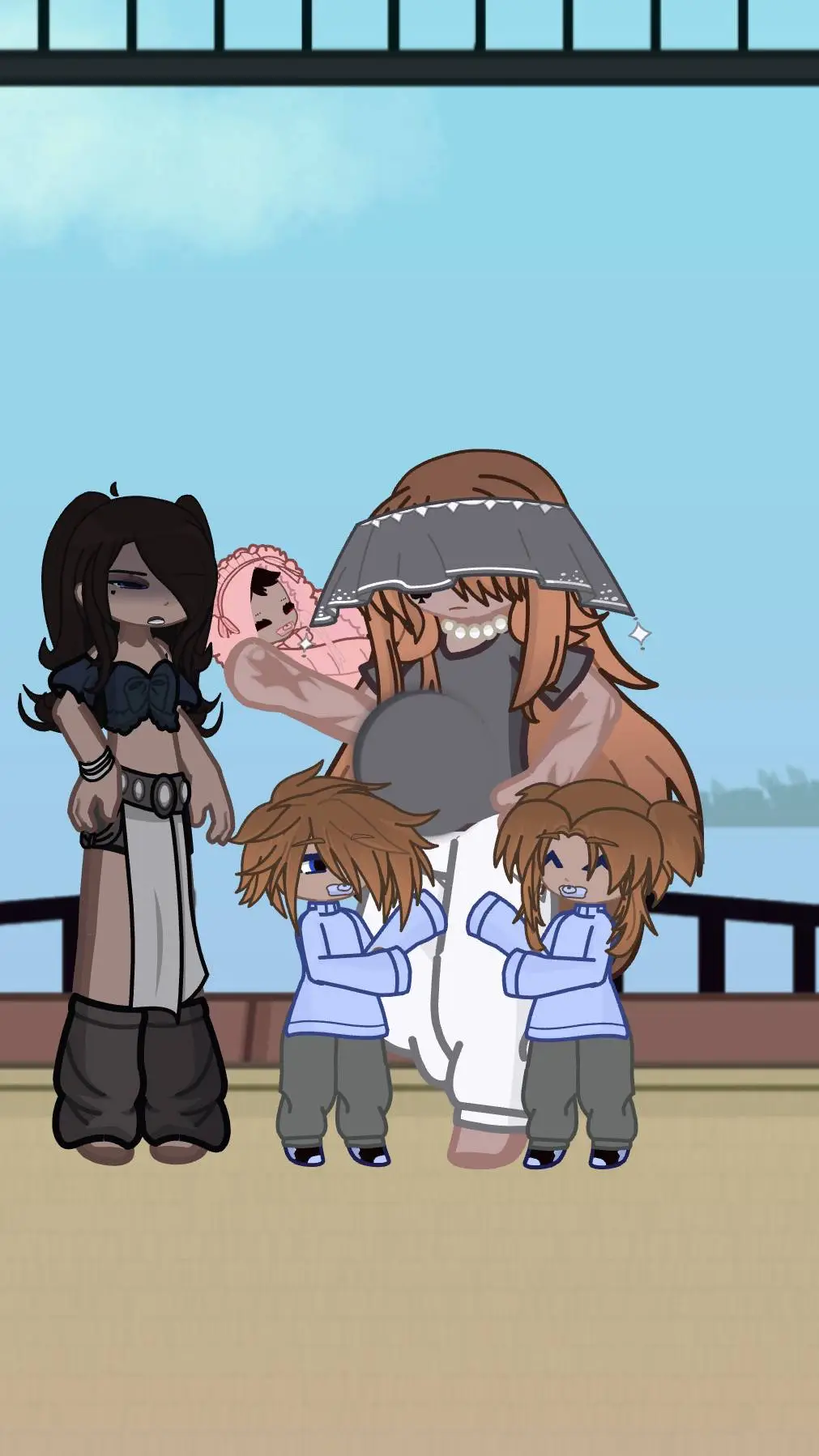 ai character: The Solis Family! background