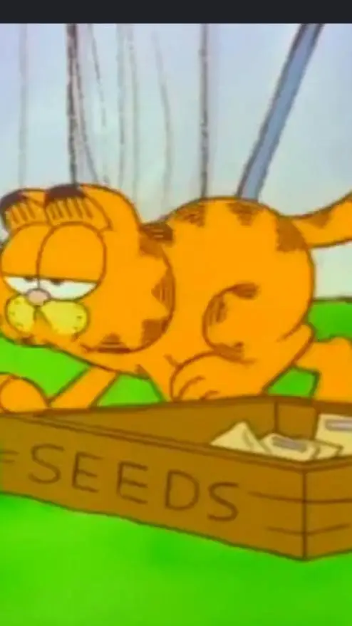 ai character: Garfield! background