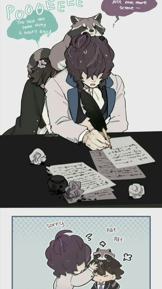 ai character: Edgar Allan Poe background