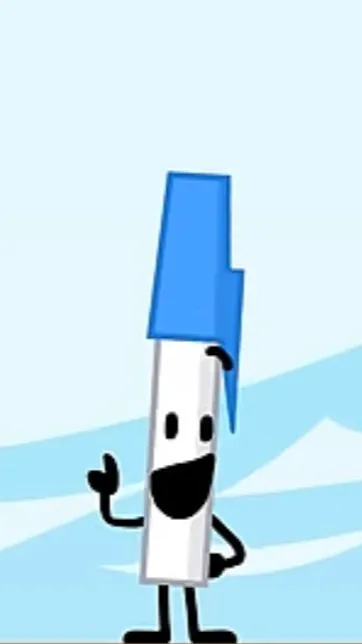 ai character: Pen (BFDI) background