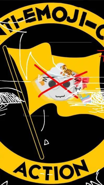 ai character: Anti-Emoji cat ACT background