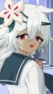 ai character: white lily ♡ background