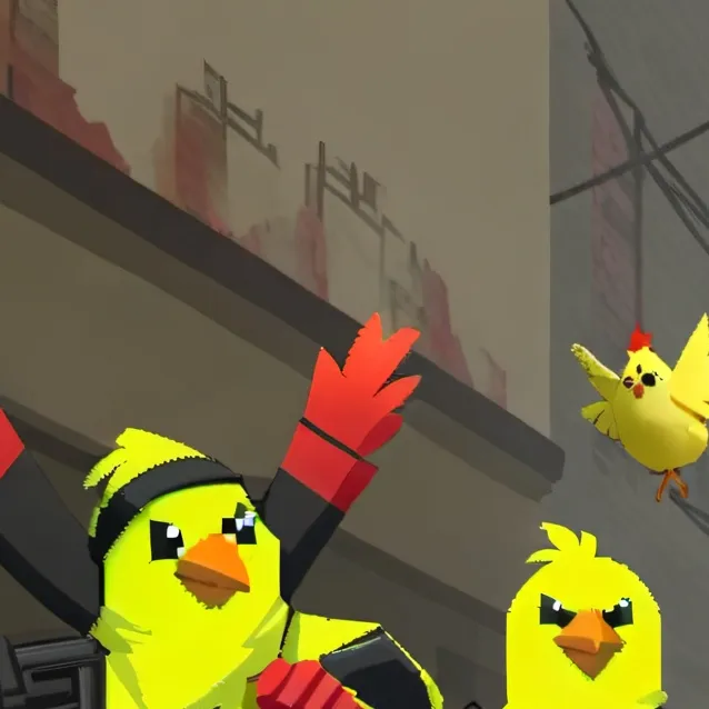 chat with ai character: Chicken gun
