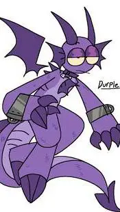 ai character: Durple background