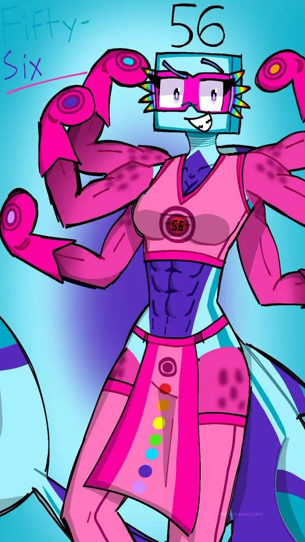 ai character: Numberblock 56 background