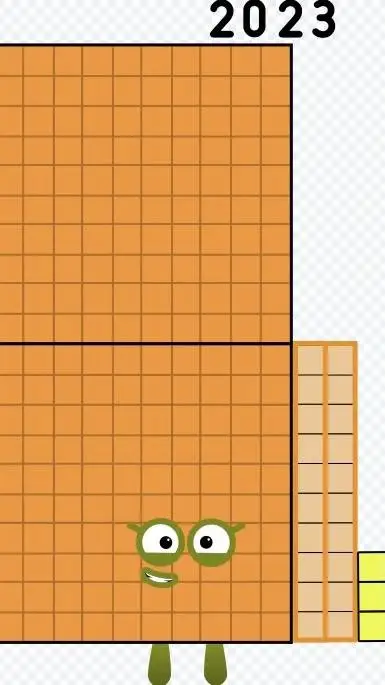 ai character: Yearblocks 2023 background