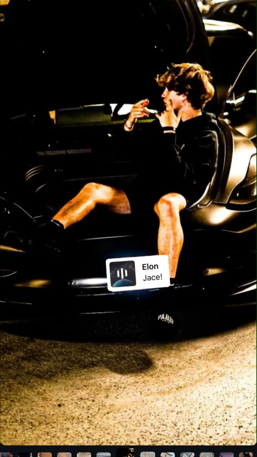 ai character: trav callery background