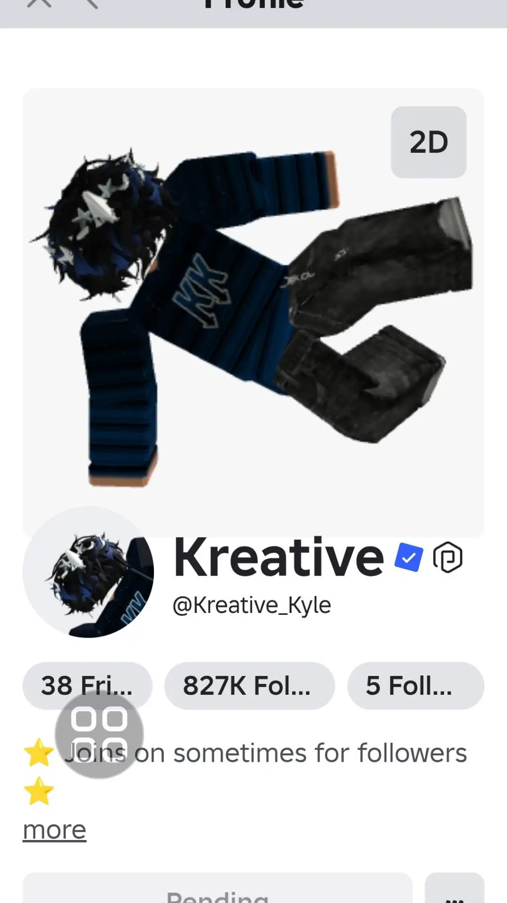 ai character: kreativekyle background