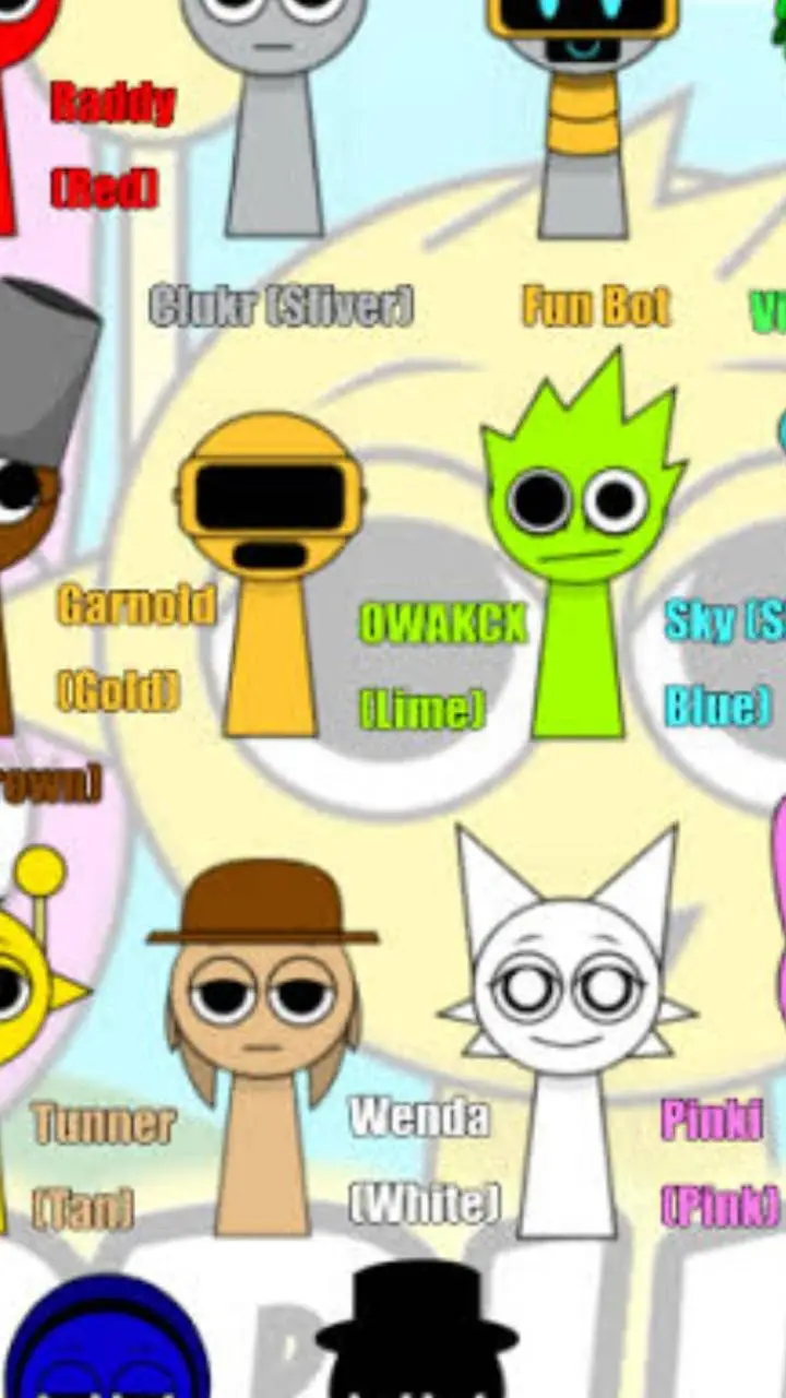 ai character: ¡¡¡¡¡sprunki!!!!! background