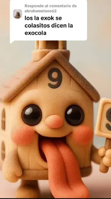 ai character: Baby esok  background